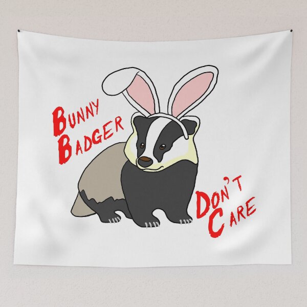 Item preview, Bunny Badger Don't Care designed and sold by CoastalCaptures.