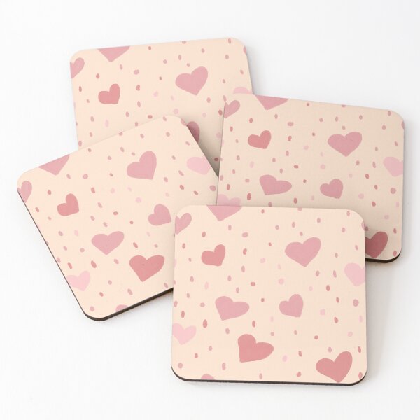 Item preview, Cute little heart shapes pattern designed and sold by pinkyfish1010.