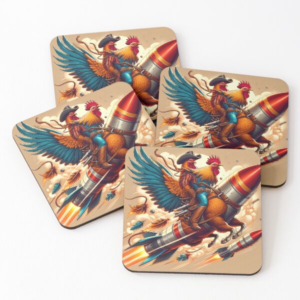 Item preview, Rocket Chicken’s Wild Space Rodeo Adventure designed and sold by Divyansh200102.