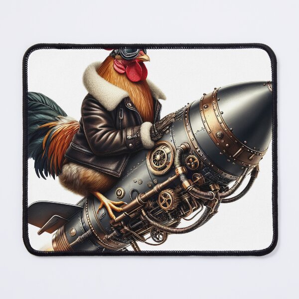 Item preview, Rocket Chicken Aviator’s Steampunk Flight Quest designed and sold by Divyansh200102.