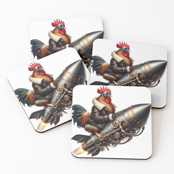 Item preview, Rocket Chicken Aviator’s Steampunk Flight Quest designed and sold by Divyansh200102.