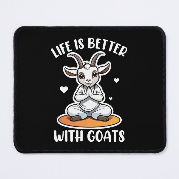 Item preview, Life Is Better With Goats Yoga Pose Namaste Meditation Farmer designed and sold by GravitiTees.