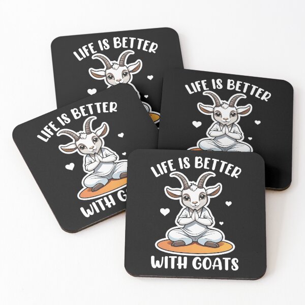 Item preview, Life Is Better With Goats Yoga Pose Namaste Meditation Farmer designed and sold by GravitiTees.