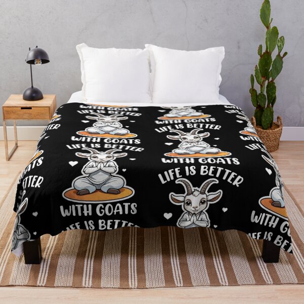 Item preview, Life Is Better With Goats Yoga Pose Namaste Meditation Farmer designed and sold by GravitiTees.