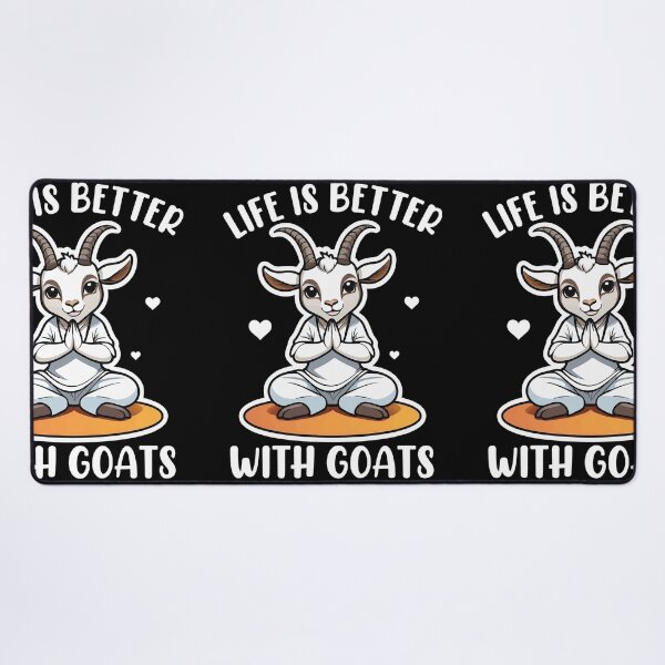 Item preview, Life Is Better With Goats Yoga Pose Namaste Meditation Farmer designed and sold by GravitiTees.