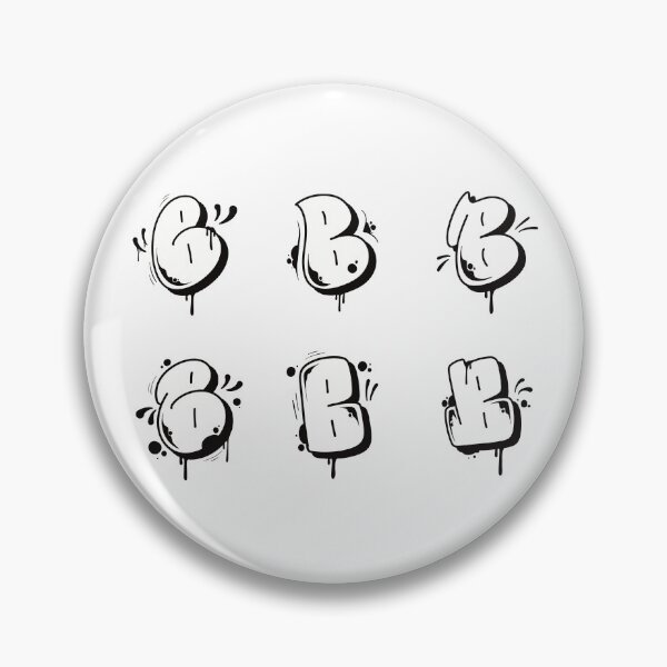 Item preview, Letter B graffiti designed and sold by ThinGraff Design.