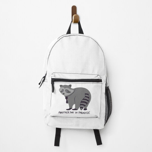 Item preview, Another Day In Paradise Workaholic Raccoon designed and sold by Pink Ribbon.