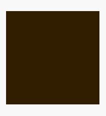Cleveland Football Team Dark Brown Solid Mix and Match Colors Photographic Print
