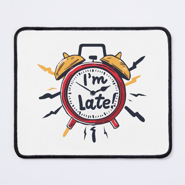 Item preview, I’m Late Clock designed and sold by GalacticLabs.