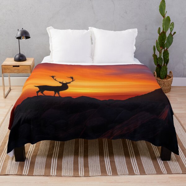 Item preview, Stag at Sunset designed and sold by samitdigitalart.