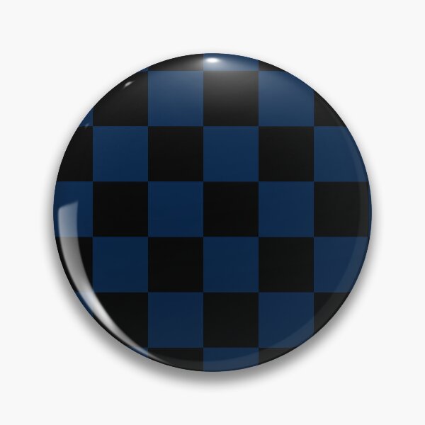 Item preview, Checkered - Black and Oxford Blue designed and sold by JustPatterns2.