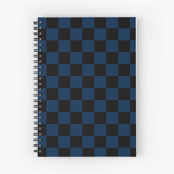 Item preview, Checkered - Black and Oxford Blue designed and sold by JustPatterns2.