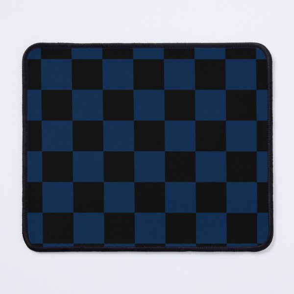 Item preview, Checkered - Black and Oxford Blue designed and sold by JustPatterns2.