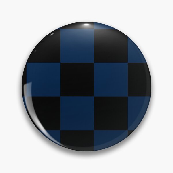 Item preview, Large Checkered - Black and Oxford Blue designed and sold by JustPatterns2.