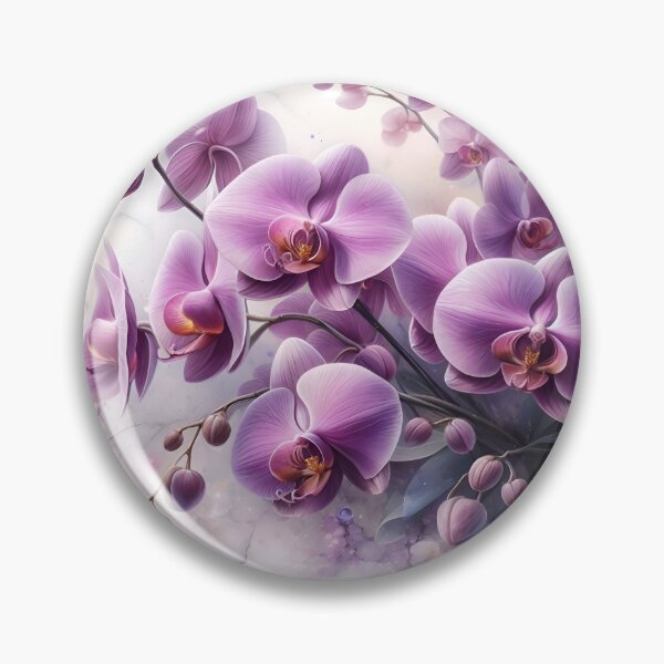 Item preview, Aesthetic floral orchids fantasia on marble stone designed and sold by Baddiesspace.