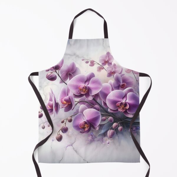 Item preview, Aesthetic floral orchids fantasia on marble stone designed and sold by Baddiesspace.