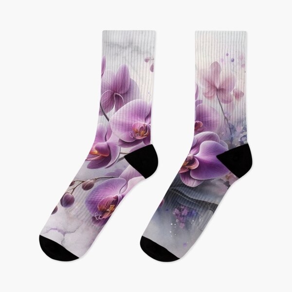 Item preview, Aesthetic floral orchids fantasia on marble stone designed and sold by Baddiesspace.