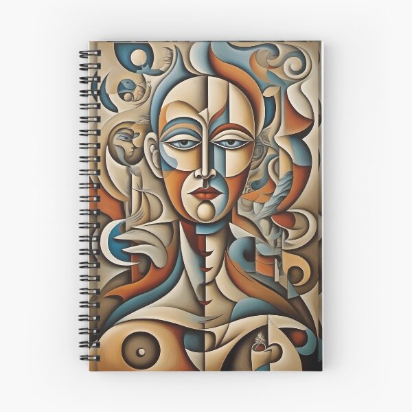 Item preview, Geometric man portrait, expressionist art designed and sold by lonelymoony.