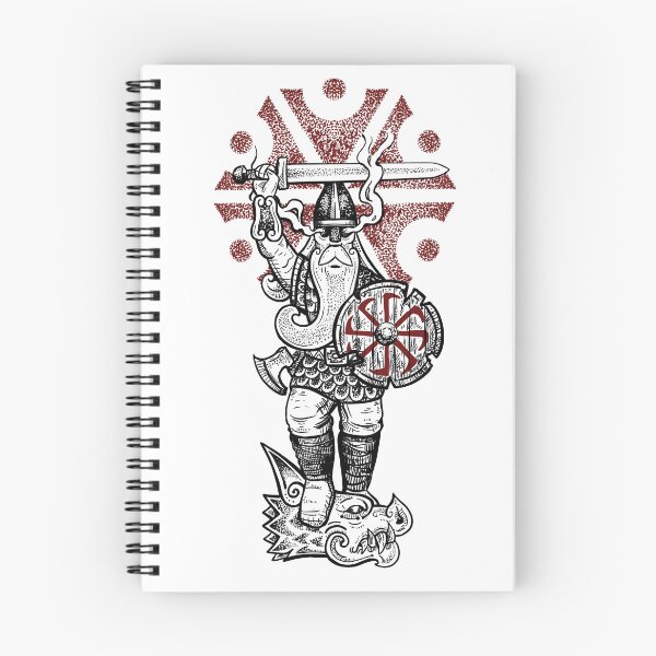 Item preview, Perun slavic god tee designed and sold by BlackForge.