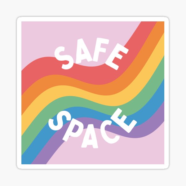 LGBT safe space - everyone is welcome here Sticker