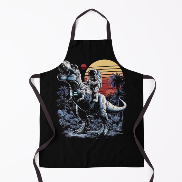 Item preview, Astronaut Riding Robot Dinosaur T-Rex Space Adventurer designed and sold by SpookshowDesign.