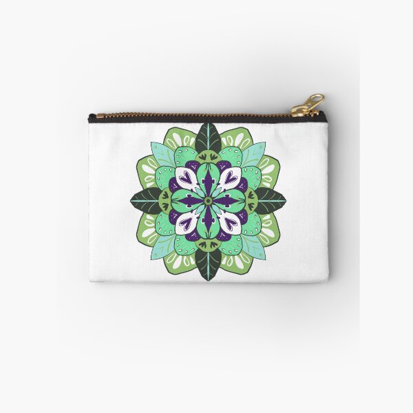 Item preview, SIELUNKUKKA green and turquoise Symmetrical Bloom Harmony designed and sold by LuovaSieluART.