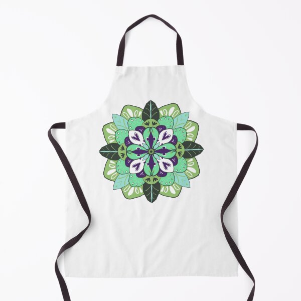 Item preview, SIELUNKUKKA green and turquoise Symmetrical Bloom Harmony designed and sold by LuovaSieluART.