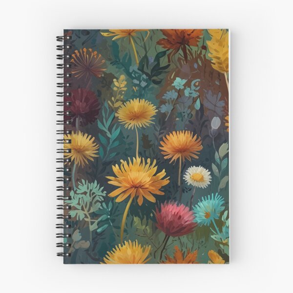 Item preview, colorful seamless dandelion pattern designed and sold by optimusprime39.