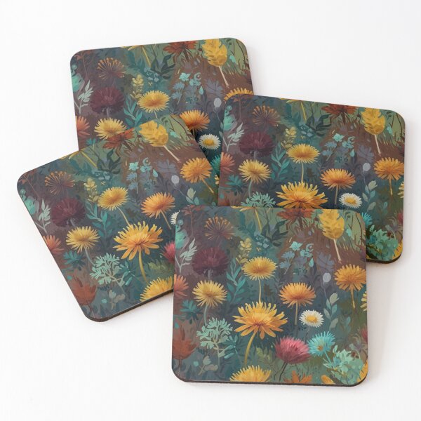 Item preview, colorful seamless dandelion pattern designed and sold by optimusprime39.