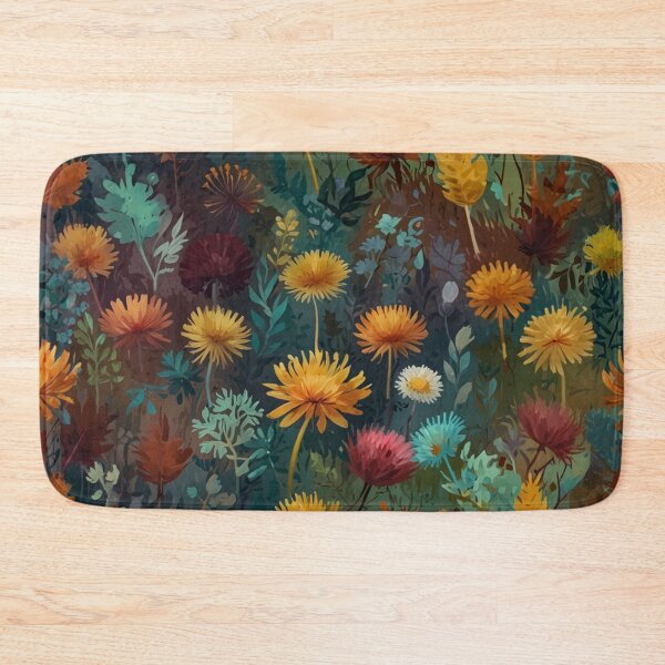 Item preview, colorful seamless dandelion pattern designed and sold by optimusprime39.