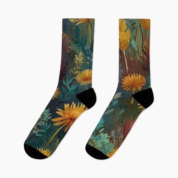 Item preview, colorful seamless dandelion pattern designed and sold by optimusprime39.