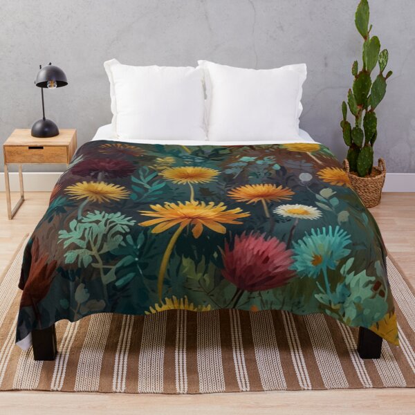 Item preview, colorful seamless dandelion pattern designed and sold by optimusprime39.
