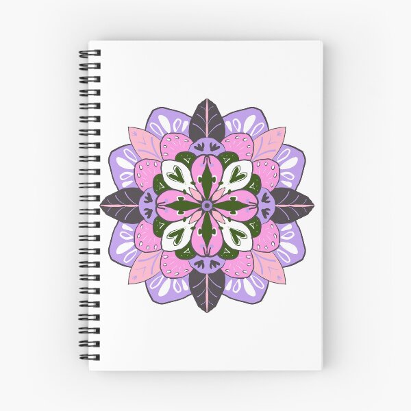 Item preview, SIELUNKUKKA pink and violet Symmetrical Bloom Harmony designed and sold by LuovaSieluART.