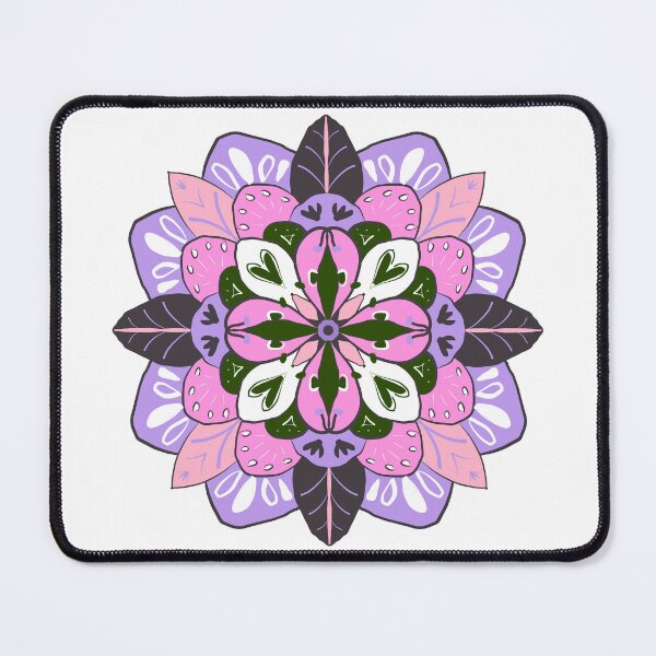 Item preview, SIELUNKUKKA pink and violet Symmetrical Bloom Harmony designed and sold by LuovaSieluART.