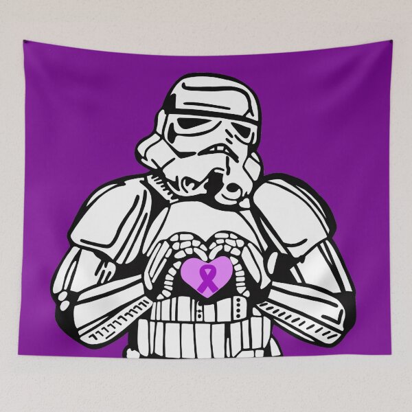 Item preview, Clone Trooper Awareness Ribbon (Purple)  designed and sold by CaitlynConnor.