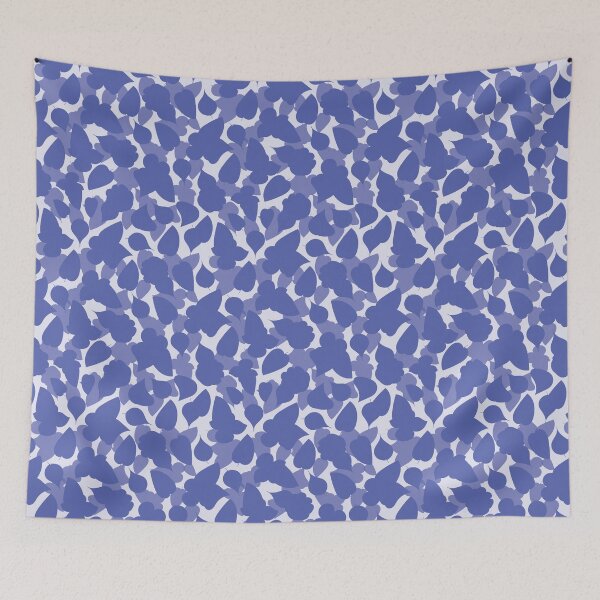 Item preview, Blue Shadow Play Leaves designed and sold by Honey Myrtle Studio.