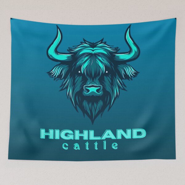 Item preview, Highland Cattle, cow logo designed and sold by silent-violin.