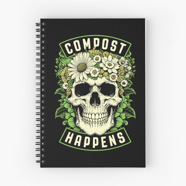 Item preview, Compost Happens Funny Gardening Goth Skeleton Gardener Skull designed and sold by GrandeDuc.