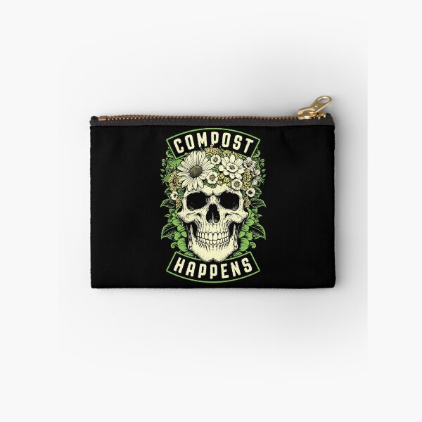 Item preview, Compost Happens Funny Gardening Goth Skeleton Gardener Skull designed and sold by GrandeDuc.