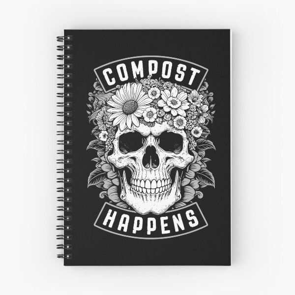 Item preview, Compost Happens Funny Gardening Goth Skeleton Gardener Skull designed and sold by GrandeDuc.