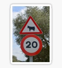 Bull speedlimit Sticker