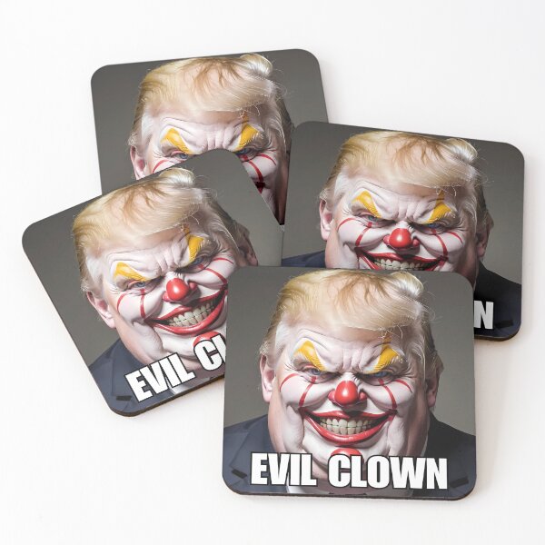 Item preview, Funny anti Trump T-shirts and stickers: Evil Clown designed and sold by Malloy.rocks.