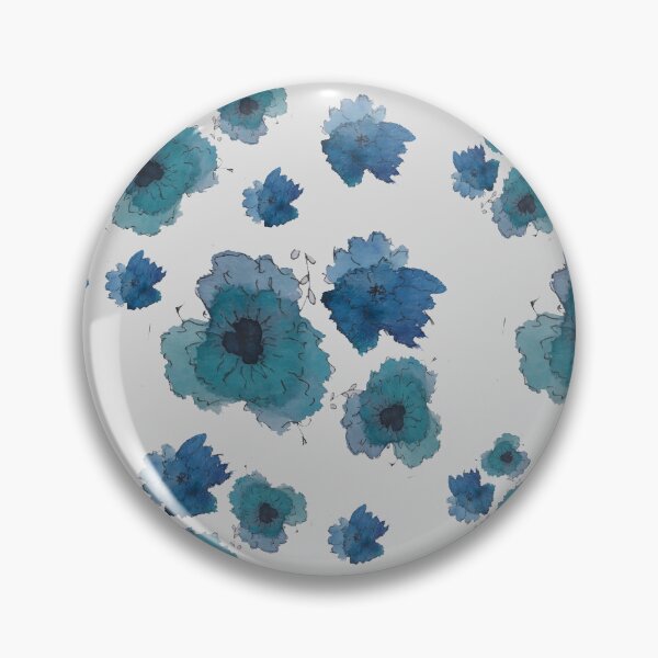 Item preview, Blue watercolor flowers designed and sold by Marina Khromova.