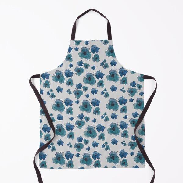 Item preview, Blue watercolor flowers designed and sold by Marina Khromova.