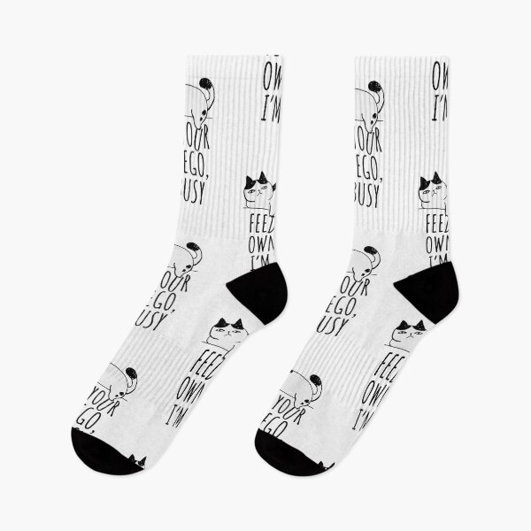 Item preview, Feed Your Own Ego Im Busy Kitty designed and sold by chillaxcats.