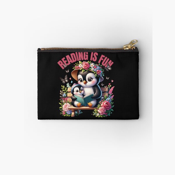 Item preview, Colorful Mom and Baby Penguin Reading Is Fun designed and sold by AlienOccupation.