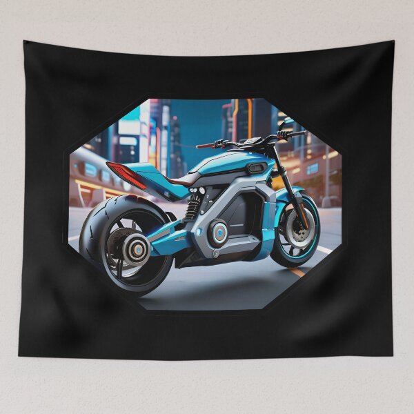Item preview, Futuristic Fun The Electric Motorcycle Adventure designed and sold by TheArtOfPat.