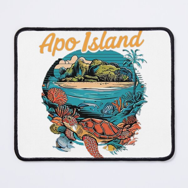 Item preview, Apo Island T-Shirt Hoodie Stickers Hat iPhoneCase MousePad Pillow ArtPrint Cards Posters Mugs Bags Clock Apron designed and sold by likbatonboot.