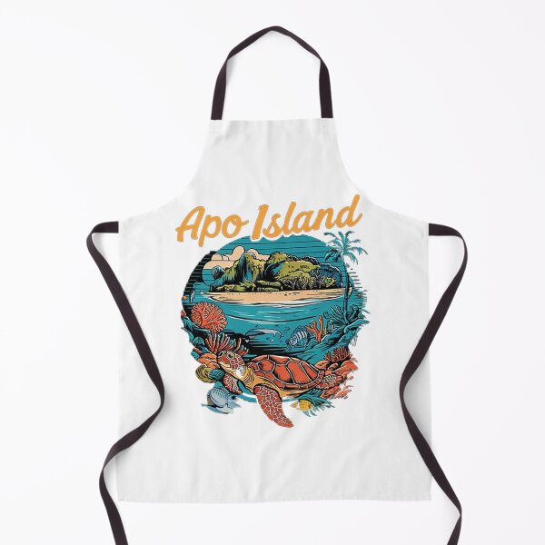 Item preview, Apo Island T-Shirt Hoodie Stickers Hat iPhoneCase MousePad Pillow ArtPrint Cards Posters Mugs Bags Clock Apron designed and sold by likbatonboot.