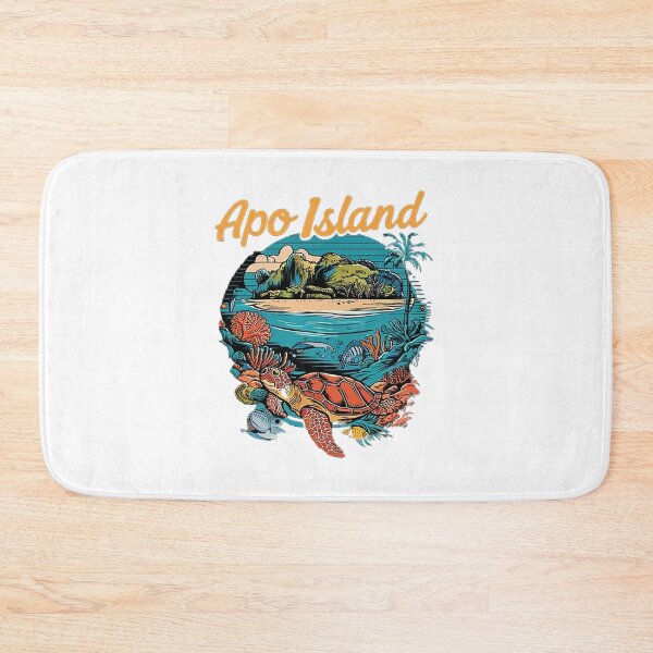 Item preview, Apo Island T-Shirt Hoodie Stickers Hat iPhoneCase MousePad Pillow ArtPrint Cards Posters Mugs Bags Clock Apron designed and sold by likbatonboot.